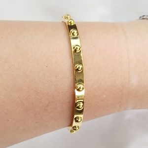 KATE SPADE NEW YORK- studded gold tone bangle